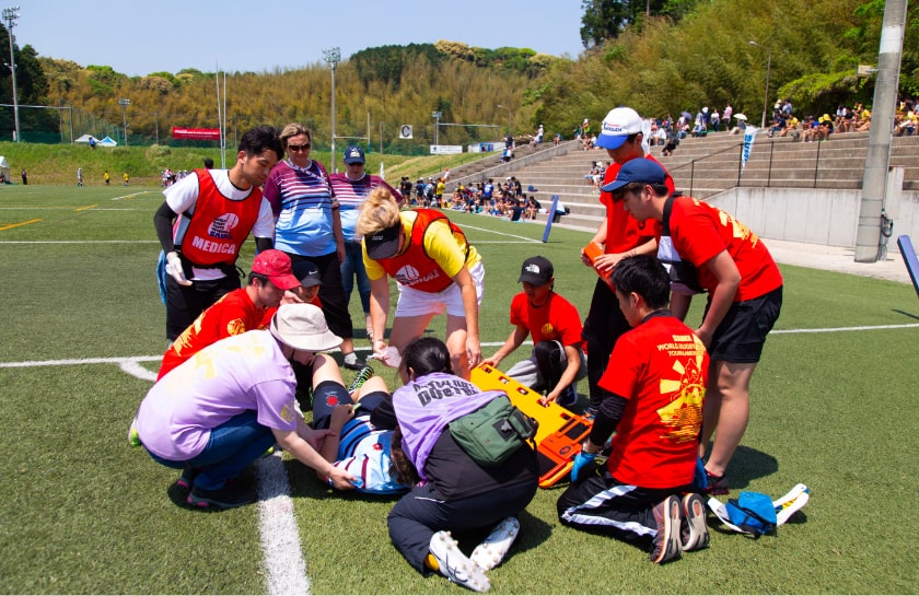 スポーツ⼤会メディカルサポート